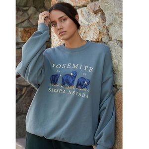 PACSUN CREWNECK | YOSEMITE CREW NECK HOODIE | LIGHT PURPLE | OS